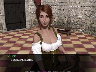 A medieval-themed adult film series continues with a red-haired woman