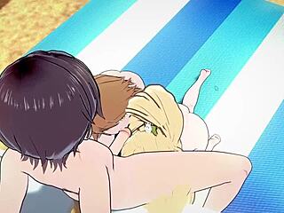 Chihiro Fujisaki and Hiyoko Saionji bang wild on beach!
