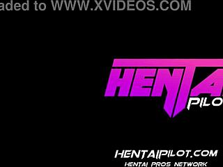 Redhead's wet pussy gets pounded in animated game
