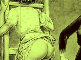 Vintage Erotic Drawings in Retro Anime Style