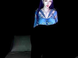 the sexy bombshell bimbo performs handjob and blowjob in pov, ending with facial and swallow.