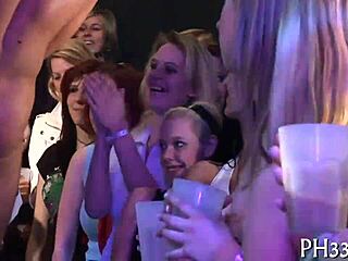 Intense partying with hardcore sex and cum in mouth