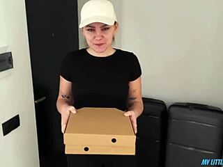 Cute Courier Turns Pervert, Banged Her for Pizza Payment!