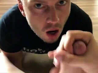 Cum covered faces in this compilation of big gay blowjobs