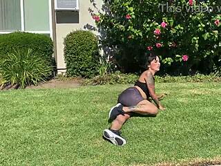 Inked Ava Lee face fucked by Rome Major after rimming.