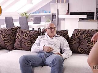 Old4k girl seduces old lover for tight anal sex