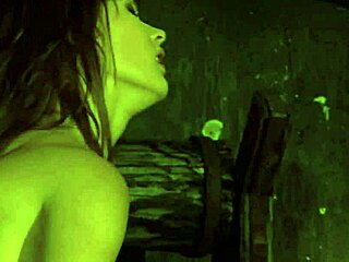 Amazing Brunette Rides Cowgirl And Reverse Style All Night Long. Tight Body Shines Under Lights!