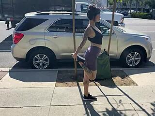 Inked Ava Lee face fucked by Rome Major after rimming.