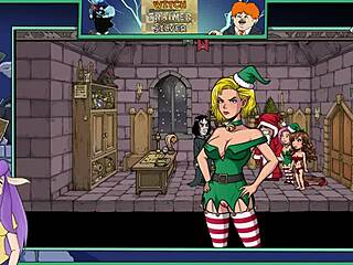 Sultry witch trainer in anime-style porn video