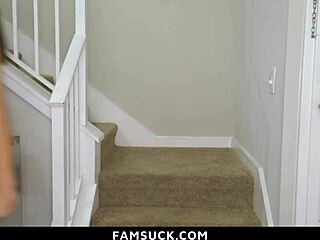 Stepdaddy and stepdaughters play a naughty game together