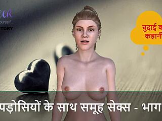 Hindi Audio Sex Story - Group Sex With Neighbors - Part 3