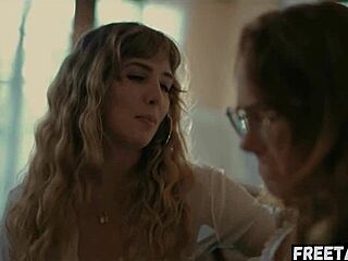 Lena Paul's Lesbian Couple Explores Wild 3some with Monster Cock Action