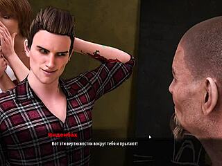 Deepthroat and doggy style action in a fashion themed game