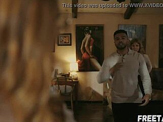 Lena Paul's Lesbian Couple Explores Wild 3some with Monster Cock Action