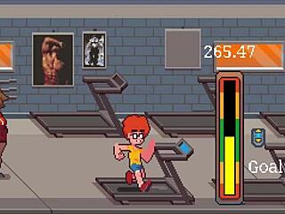 Muscular girl dominates in this hentai game with femdom