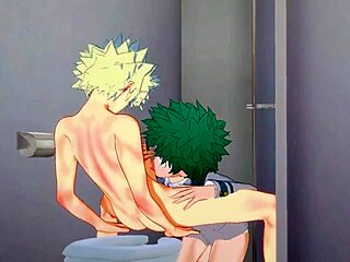 My Hero Academia Yaoi - Midoriya and Bakugou's Intense Action