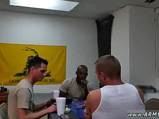 Gay group sex with hot military men giving blow jobs and analingus