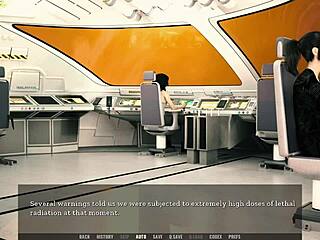 Asian girl flaunts big curvy tits without bra in 3d anime outfit