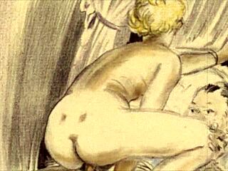vintage erotic drawings with captivating retro charm