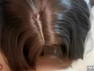 Thai Student Sucks and Rides Big Cock for Creampie in Skirt