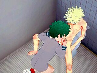 My Hero Academia Yaoi - Midoriya and Bakugou's Intense Action