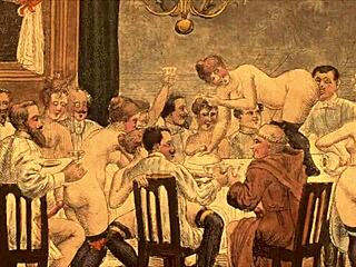 Bold vintage drawings with erotic themes