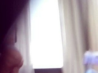 Stepmother with a big ass caught on hidden camera in the bathroom at the hospital