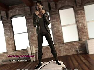 blonde milf poses nude in acting lesson