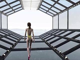 Cute brunette in Fallout 4 fashion number 204.