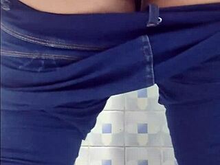 Mature Ann Latina Pisses In Bathroom!