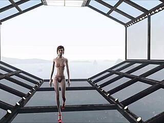 Cute brunette in Fallout 4 fashion number 204.