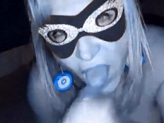 Mature Milf Sucks Cock Then Rides It.