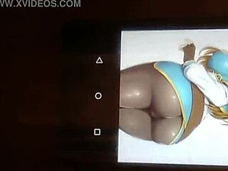 Latex dressed Princess Zelda in an anime porn video