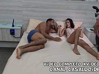 why not join karolzinha in a hotel menage with monster cock?