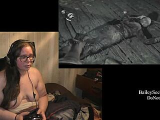 Naked Evil Within Play Through Part 4 with Brunette Tattoo Babe