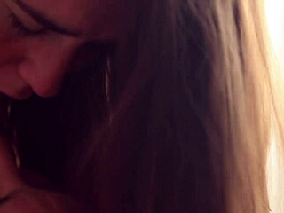 Dirty talking and ball sucking leads to hot sex with a curvy amateur