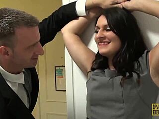 Sophia Garcia in bondage with Pascal White for anal sex