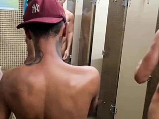 Big black cock in bathroom, amateur sex scene