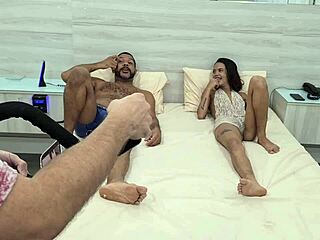 why not join karolzinha in a hotel menage with monster cock?