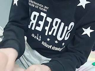 Young gay boy has foot fetish and enjoys sucking his own feet