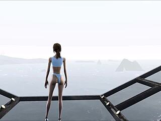 Cute brunette in Fallout 4 fashion number 204.