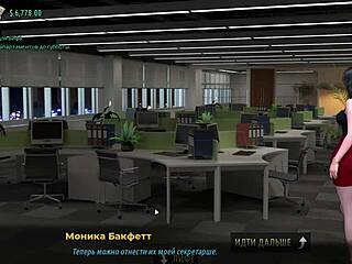 Deepthroat and doggy style action in a fashion themed game