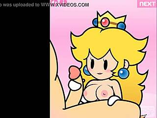 peachypop34's paper peach handjob animation is super exciting in this hentai game.