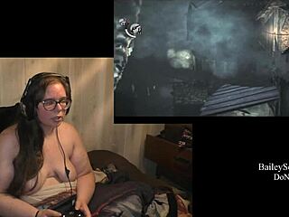 Naked Evil Within Play Through Part 4 with Brunette Tattoo Babe