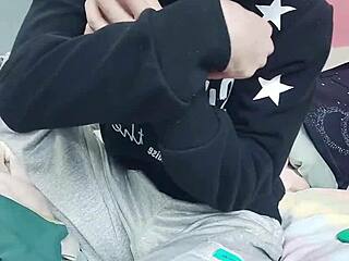 Young gay boy has foot fetish and enjoys sucking his own feet