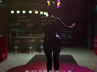 3D game with hot stepsis giving blowjob and sex