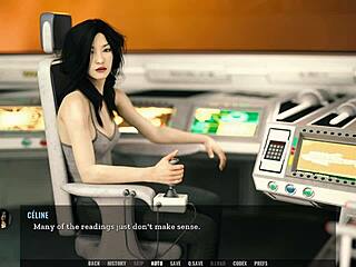 Asian girl flaunts big curvy tits without bra in 3d anime outfit