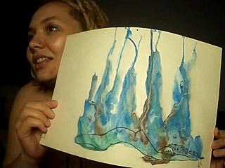 Naughty Russian Girl with Tattoo Fucks Her Ass Using Dildo on Webcam