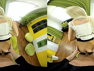 Karol Lilien gets hot in the shower, then in the room.