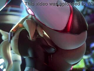 D and Widowmaker perform a 3D porn movie with lesbian scenes and blowjob
